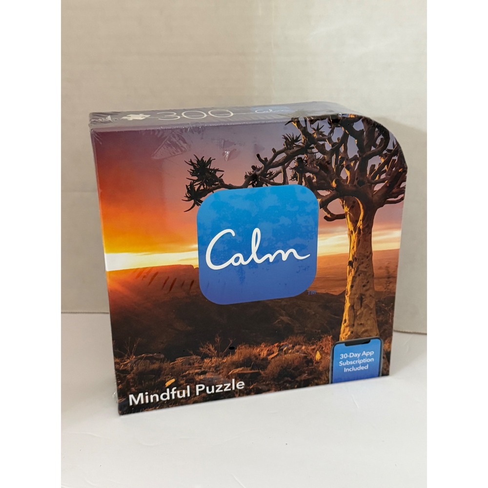 Calm Mindful Jigsaw Puzzle 300 Piece Quiver Tree Sunset Landscape New Sealed